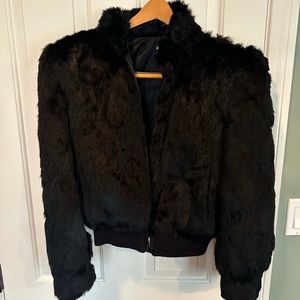 Chosen Black Vintage couture fur jacket